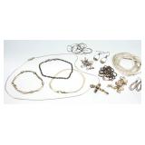 12pc .925 Sterling Silver Jewelry, 57.66g