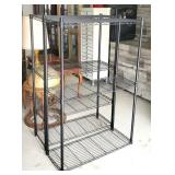 2) NSF Black Wire Shelving Units - Shelves