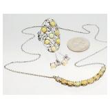 Sterling Silver Ethiopian Opal Jewelry 14.75g