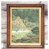 Antique Oil / Canvas Artist Signed Framed Painting