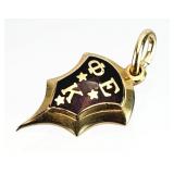 Phi Epsilon Kappa 10K GOLD Fraternity Charm 1.56g