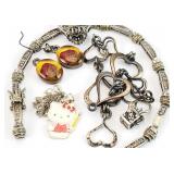 7pc .925 Sterling Silver Scrap Jewelry 30.37g