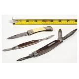 3) Sabre Folding Blade Pocket Knives, Knife