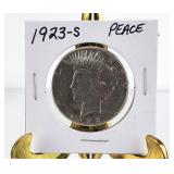 1923-S PEACE Silver Dollar Coin