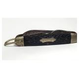 Vtg. Camillus Black Multi Purpose Pocket Knife