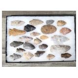 23 Native American Indian Arrowheads, Artifacts