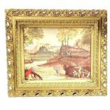 Landscape w/ Figures by Domenichino Framed Print