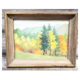 Lola St John Oil, Canvas Framed Landscape Painting
