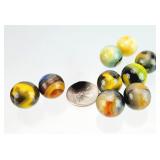 9 - 3/4" Glass Marbles