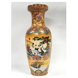 00" Japanese SATSUMA Hand Painted Vase #1