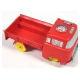 Vtg. AUBURN Rubber #528 Delivery Truck + Sticker