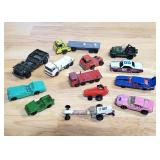 13pc Vtg. Die Cast Metal Cars, Matchbox