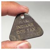Vtg. 1966 Indiana Dog Tax Collar Tag