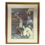 1977 Angelico Jones Framed Pencil Art