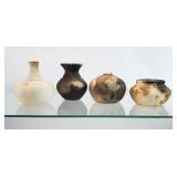 4pc Signed Darby Scalf Miniature Pottery