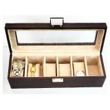 2 Wrist Watches + Display Case, TM Twelve Citizens