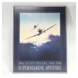 Supermarine Spitfire 50th Anniversary Signed Print