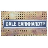 Rectangular NASCAR Racing Dale Earnhardt Sign