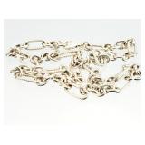 Sterling Silver 20" Chain Link Necklace 40.59g