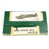 Vtg. Military Avro Anson Wood Map Holder