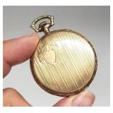 Vtg. USA 20 Year Gold Tone Pocket Watch
