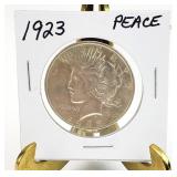 1923 PEACE Silver Dollar Coin