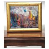 2002 Artist Gil Veda  Framed Painting