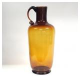 Vtg. XL Tiara Burnt Honey Aquarius Pitcher / Vase