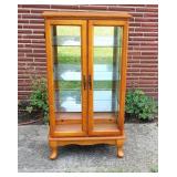 Glass encased 3 Shelf Curio Cabinet as-is