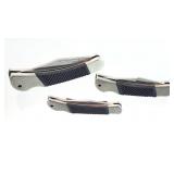 3 Coast Port USA Black Folding Blade Pocket Knives