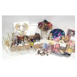 Misc. Figurines, Glass Lamp Shades, Masks + More