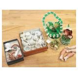 Miniature Porcelain Doll Parts, China Tea Set