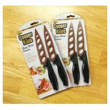 2) TEKNO  2pk Copper Knife Sets