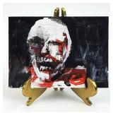 Artist Signed Jack Larson Zombie Card Painting #2