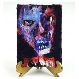 Artist Signed Jack Larson Zombie Card Painting #4
