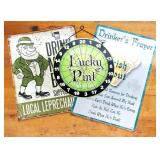 3pc Irish Leprechaun Beer Humor Bar Pub Sign