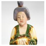 Chinese Female Terracotta Pottery Figurine