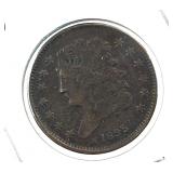 1835 Half Cent Coin