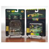2) 1/64th Scale John Deere NASCAR Racing Cars