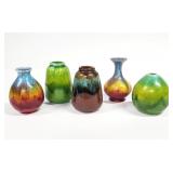 5pc Miniature Earthtone Pottery