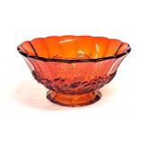Indiana Glass #301 Amberina Sunset Fruit Bowl