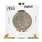 1922 PEACE Silver Dollar Coin
