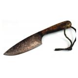 Hand Forged Wood Handle Fixed Blade Knife