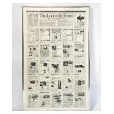 1987 Louisville Times Framed Print