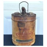 Vtg UNICO Motor Oil 5 Gallon Gas Can #1