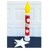 Vtg EMPIRE Lighted Candle, Star Blow Mold