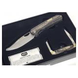 2) BUCK 257, 375 Pocket Knife Set