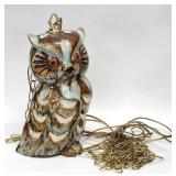 MCM Hanging Ceramic OWL Lamp Sculpture