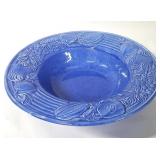 Vtg. Italian Majolica Earthenware 16" Fruit Bowl