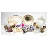15pc China, Glass, Childs Cups, Plate, Pitcher +